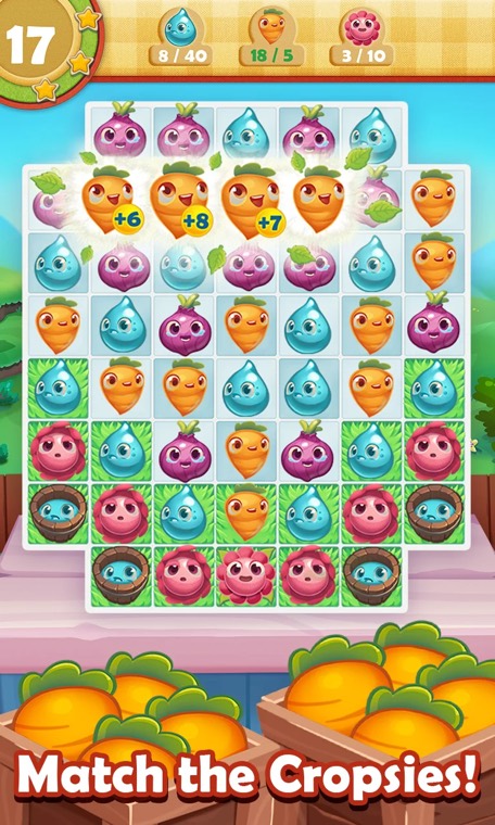 Farm Heroes Saga screenshot 2 — Growing pieces with big matches