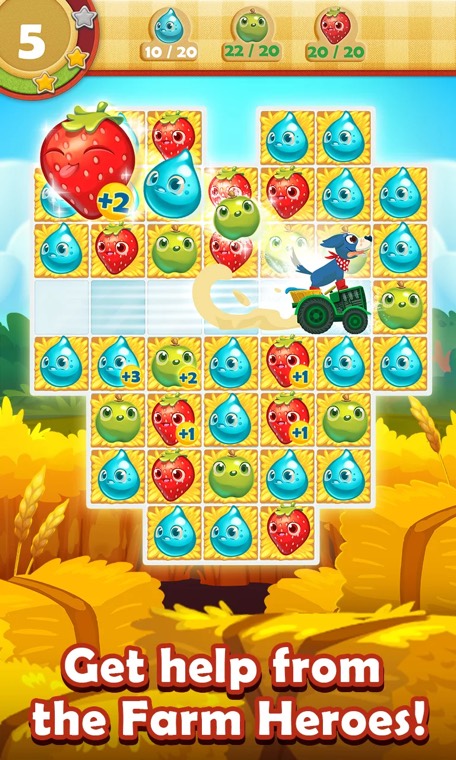 Farm Heroes Saga screenshot 3 — Obstacles and boss levels