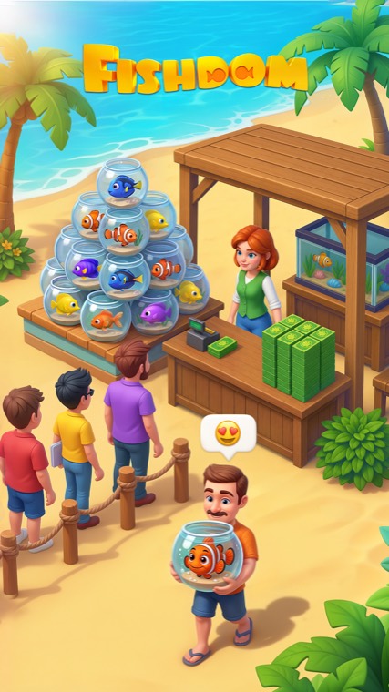 Fishdom screenshot 3 — Aquarium decorating