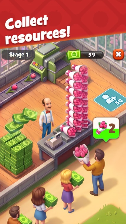Gardenscapes screenshot 2 — Power-ups and combinations