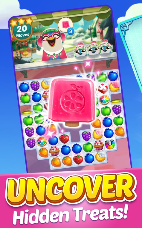 Juice Jam screenshot 3 — Special pieces and combos